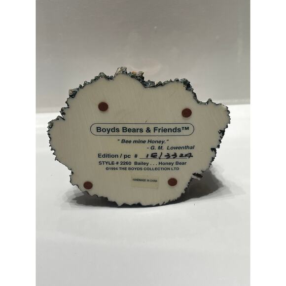 Vintage 1994 Boyd's Bears and Friends Figurine Style 2260 Bailey Honey Bear - Picture 6 of 8